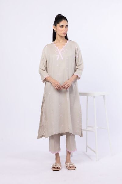 Embroidered | Cotton Dobby | Pants | USD 20.00