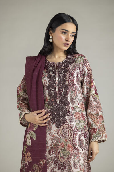 Embroidered | Mesuri | Paisley Tailored 3-Piece | USD 70.00