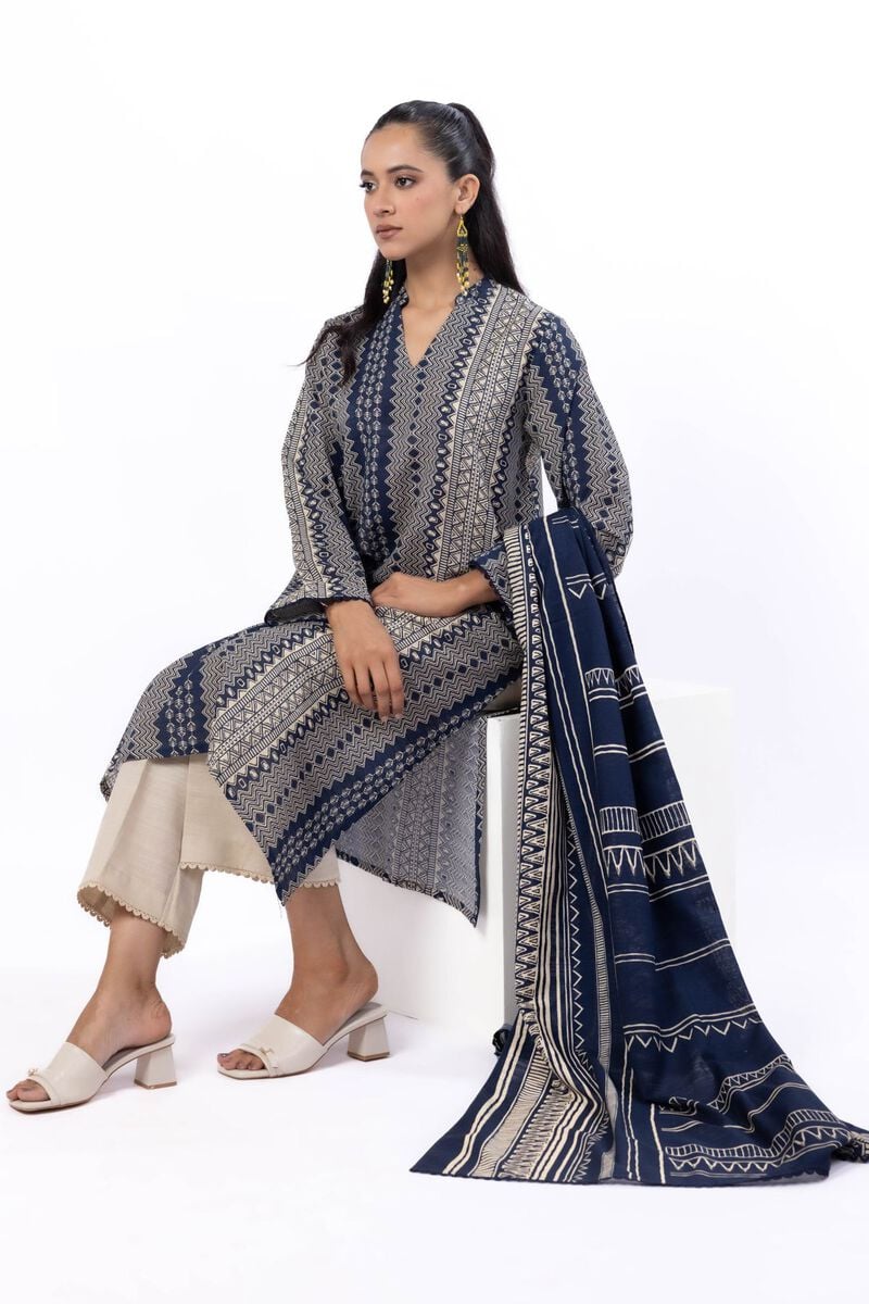 Printed | Light Khaddar | Tailored 3 Piece | USD 45.00