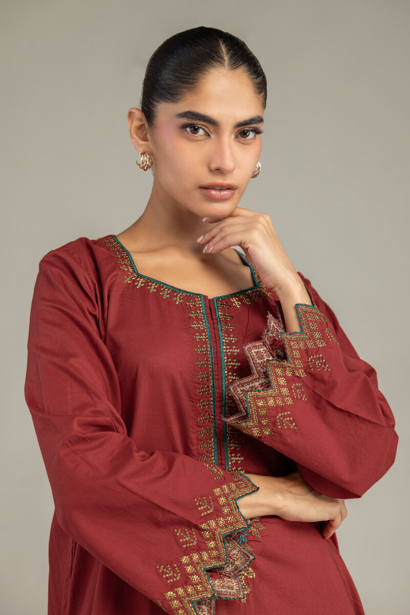 Embroidered | Cambric | Long Cambric Kurta | USD 40.00