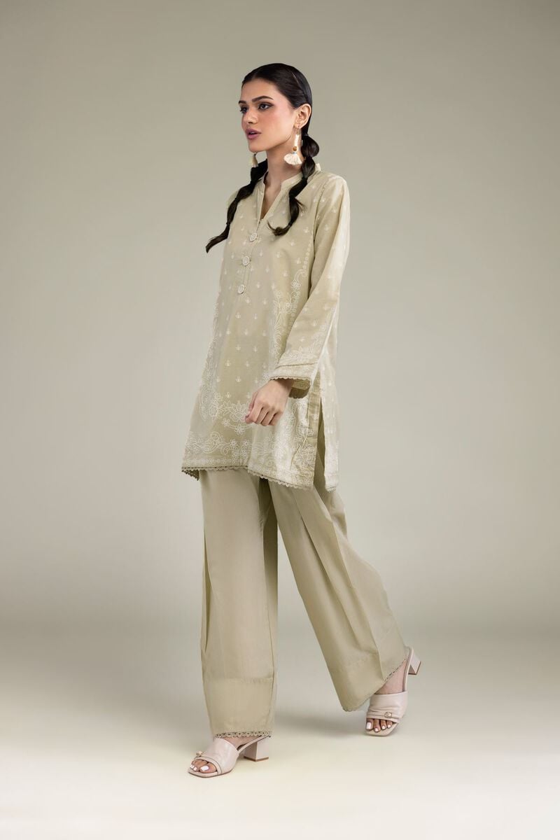 Dyed | Cambric | Solid Beige Shalwar | USD 30.00