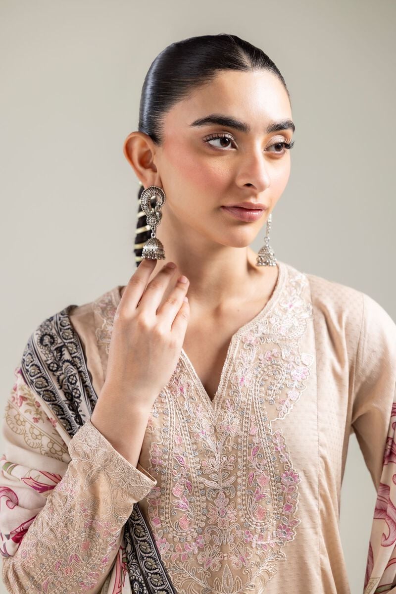 Embroidered | Lawn | Off-White Lawn Dupatta | USD 25.00