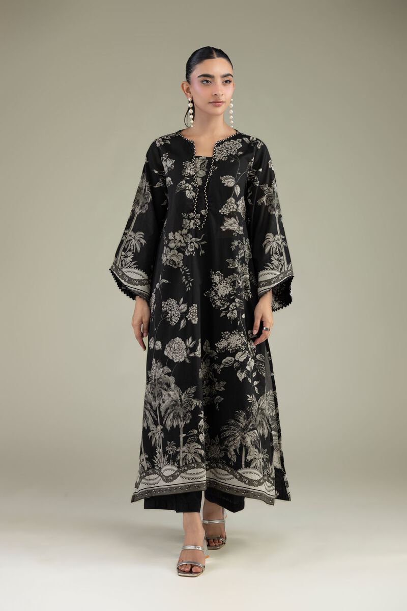Printed | Cambric | Black Solid Pants | USD 30.00