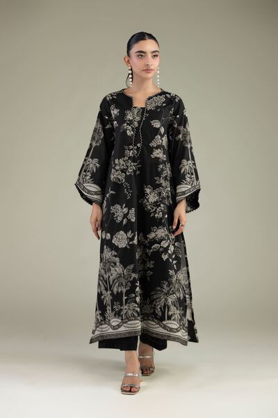 Printed | Cambric | Black Solid Pants | USD 30.00