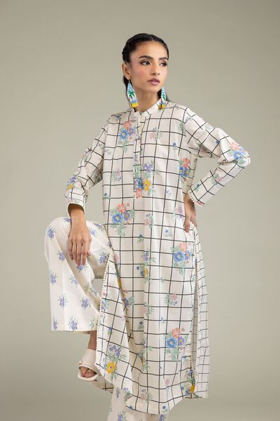 Printed | Cambric | Cambric Floral Kurta | USD 21.00