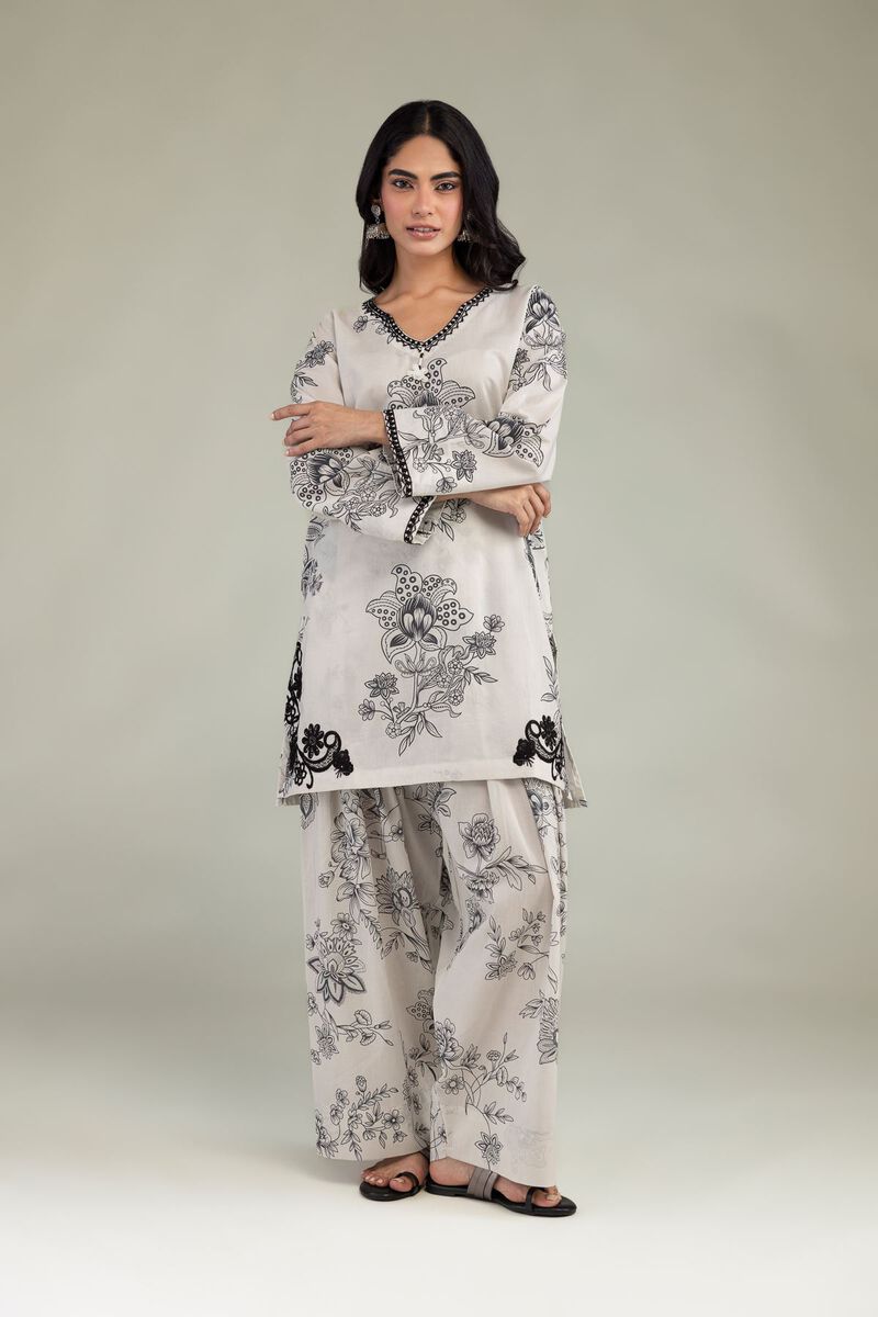 Embroidered | Cambric | Short Floral Kurta | USD 35.00