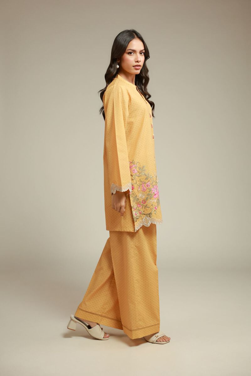 Embroidered | Cotton Dobby | 2-Piece Tailored Set | USD 60.00