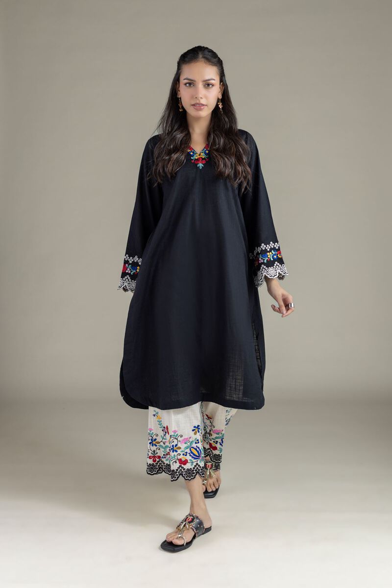 Embroidered | Heavy Textured Cotton | Pants | USD 35.00