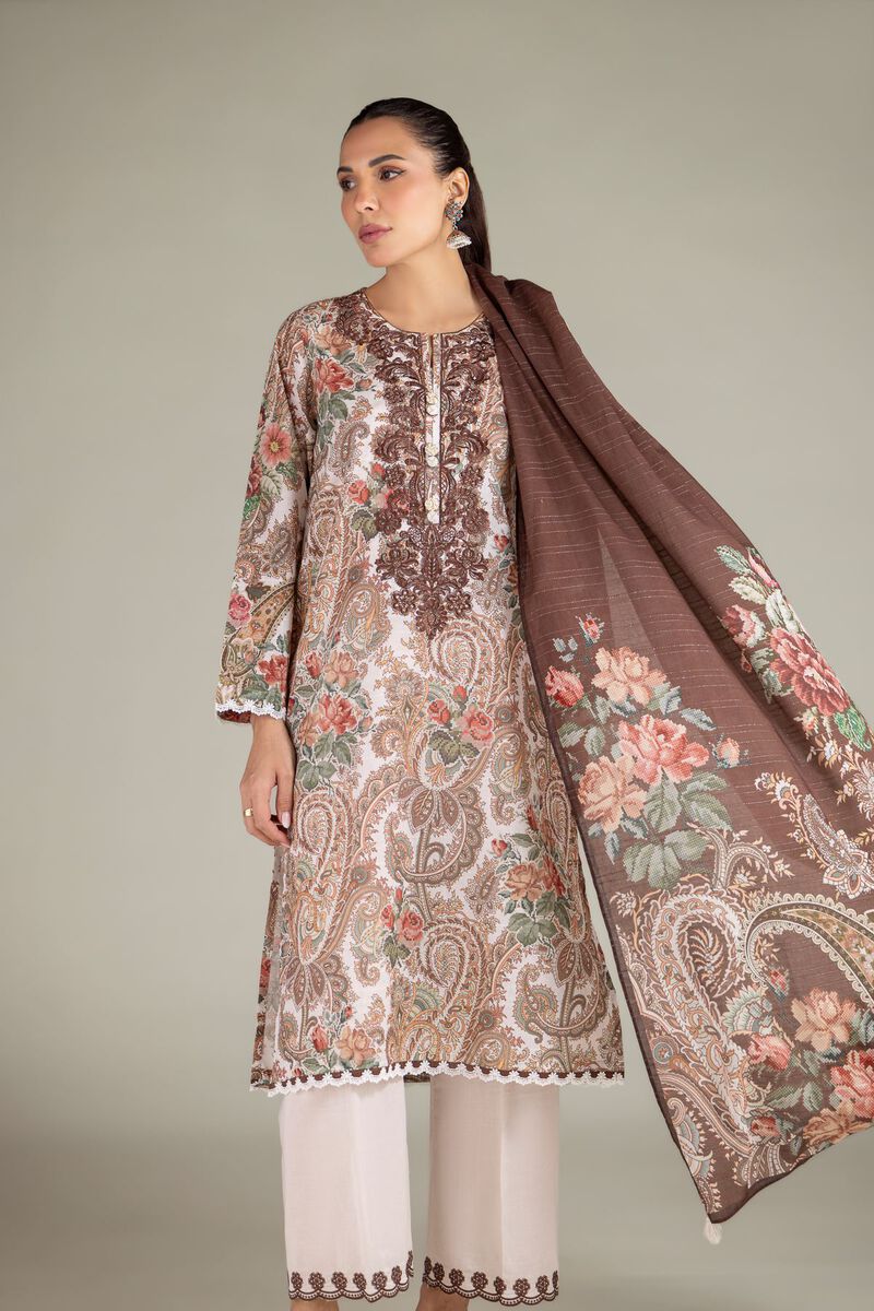 Embroidered | Mesuri | Paisley Tailored 3-Piece | USD 70.00