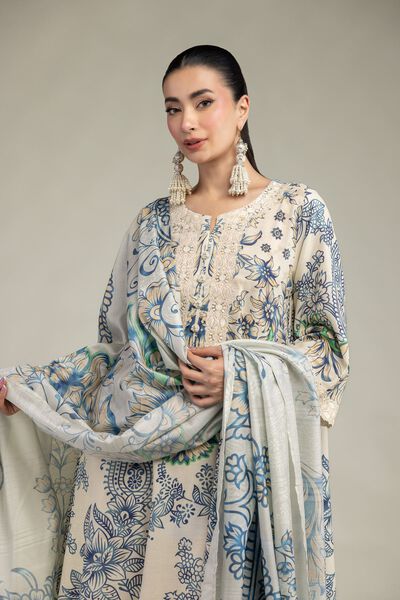 Embroidered | Polyester Silk | Floral Silk Dupatta | USD 30.00