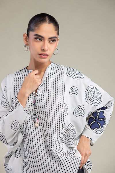 Embroidered | Cambric | White Cambric Shirt | USD 45.00