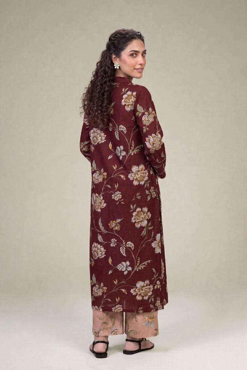 Printed | Light Khaddar | Floral Khaddar Kurta | USD 35.00