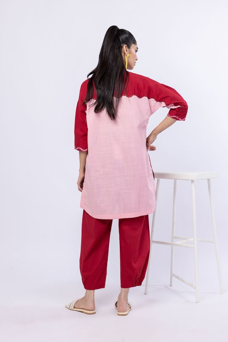 Embroidered | Crosshatch Poplin | Kurta | USD 15.00