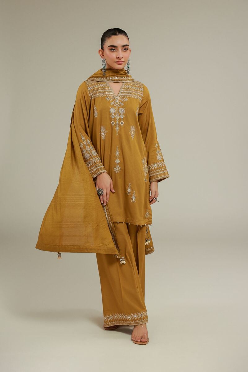 Embroidered | Polyester Silk | Floral Draped Dupatta | USD 40.00