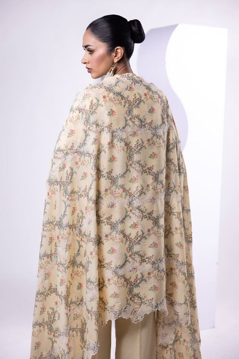Embroidered | Light Thai Silk | Dupatta | USD 40.00