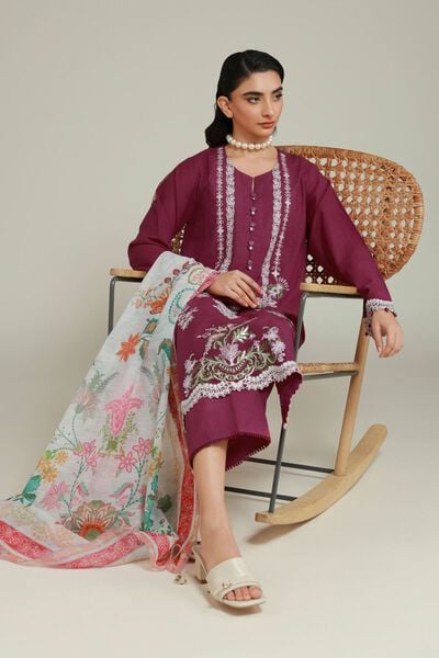 Embroidered | Cambric | Tailored 3 Piece | USD 75.00