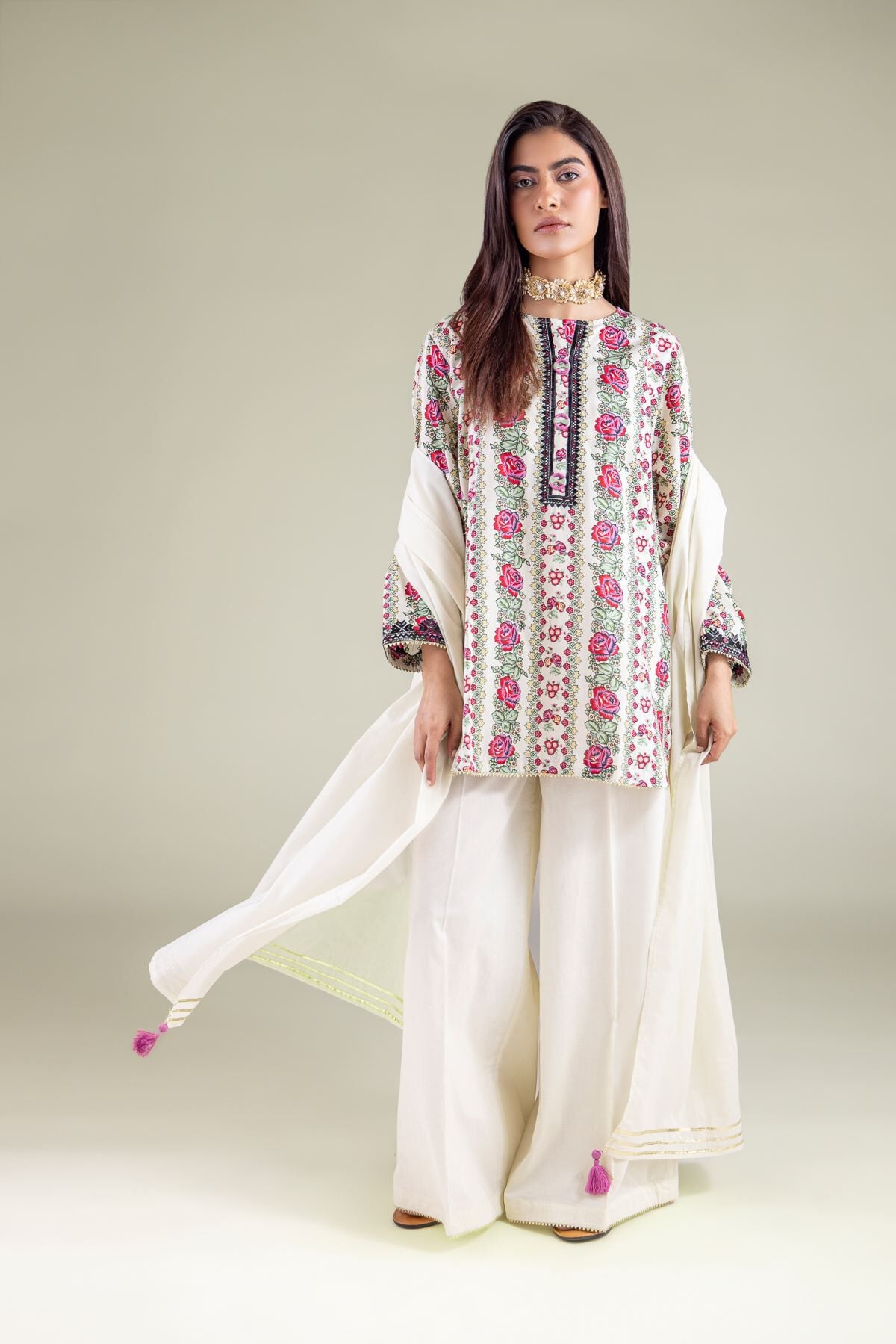 Buy Kurta | 0.0 N/A | 1-26-122-A-H-VG_MULTI | Khaadi United States