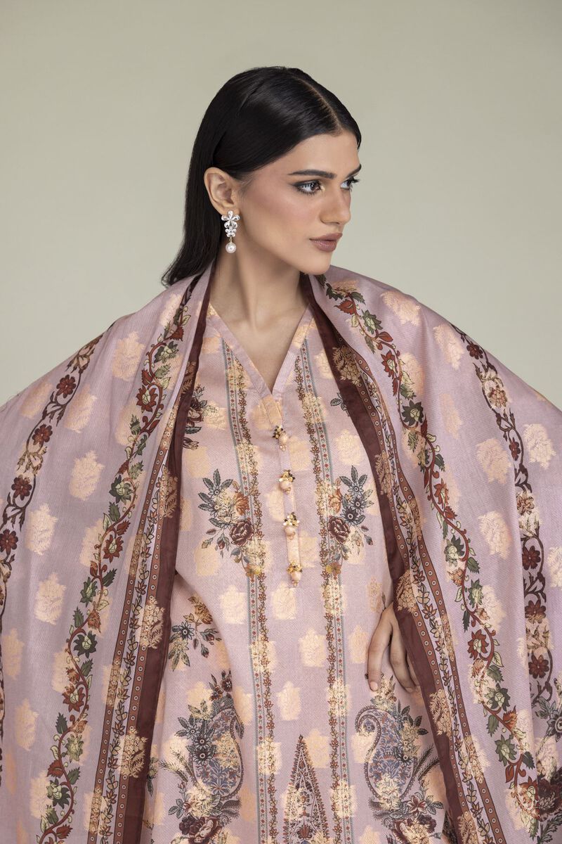 Printed | Jacquard | Floral Tailored 3-Piece | USD 65.00