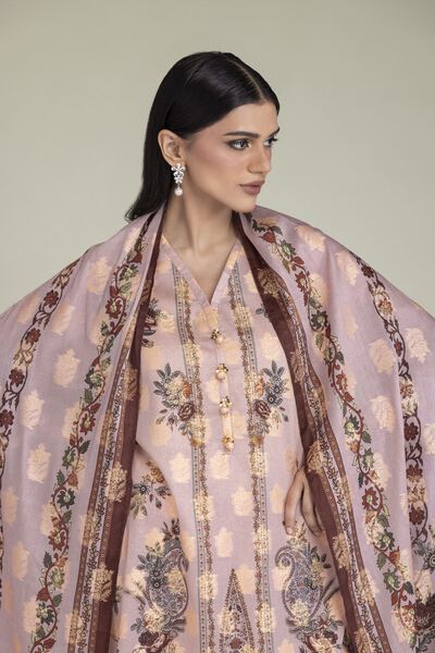 Printed | Jacquard | Floral Tailored 3-Piece | USD 65.00