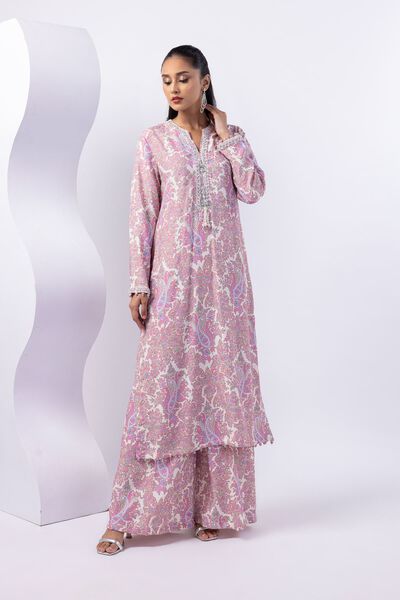 Embroidered | Viscose Oak Silk | Pants | USD 25.00