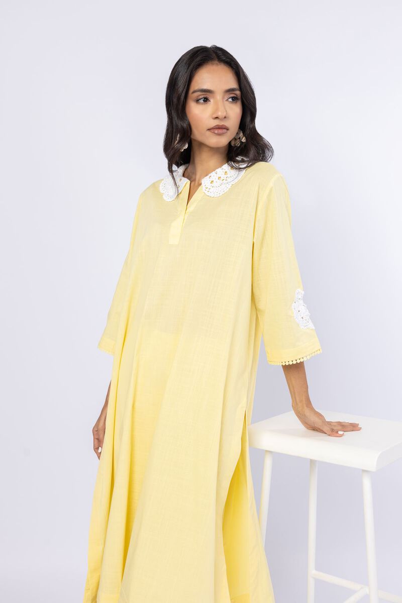 Embroidered | Crosshatch Poplin | Kurta | USD 10.50
