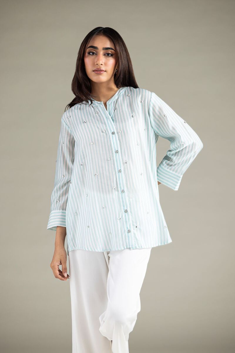 Embroidered | Raw Silk | Shirt | USD 17.50