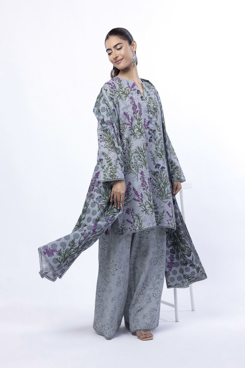 Printed | Light Khaddar | Tailored 3 Piece | USD 45.00