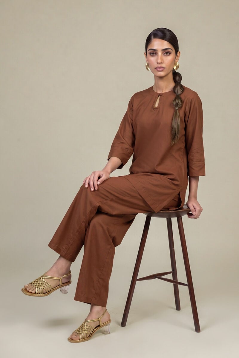 Dyed | Cotton Dobby | Tailored 2-Piece Set | USD 45.00