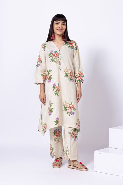 Embroidered | Crosshatch Poplin | Kurta | USD 17.50