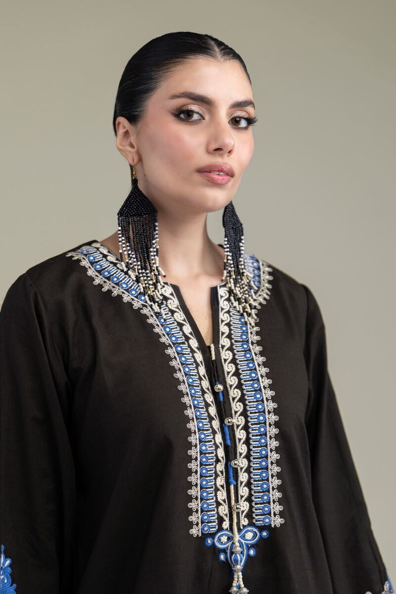 Embroidered | Raw Silk | Short Silk Kurta | USD 45.00