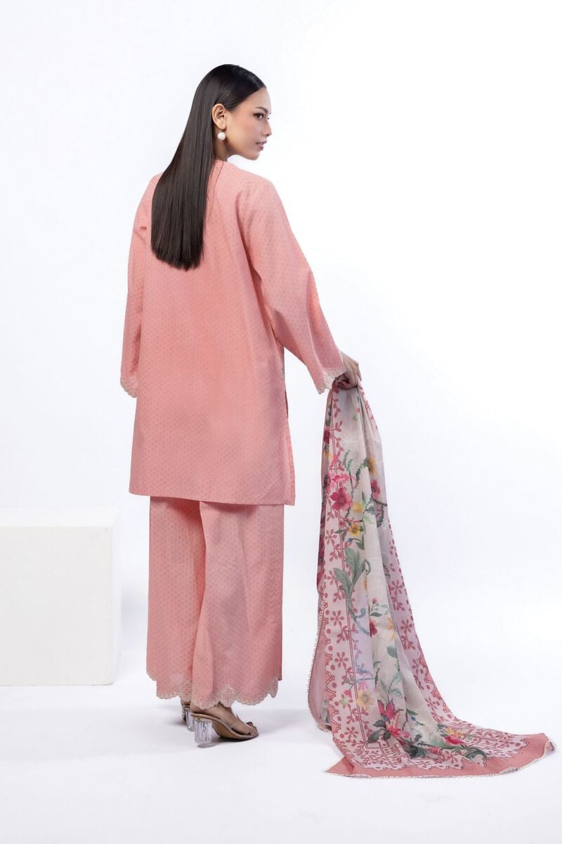 Embroidered | Cotton Dobby | Tailored 3 Piece | USD 75.00