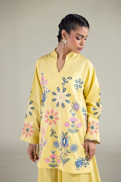 Embroidered | Textured Cotton | Kurta | USD 40.00