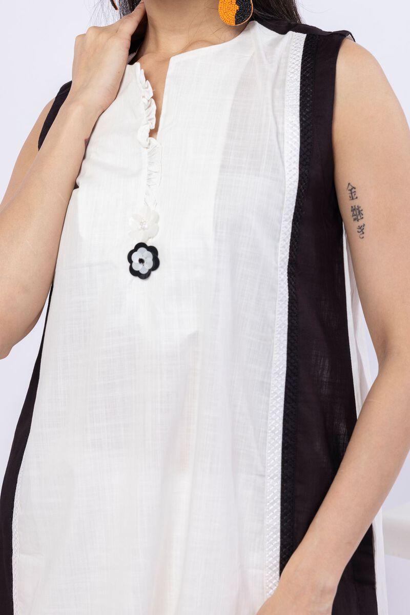 Embroidered | Crosshatch Poplin | Kurta | USD 15.00