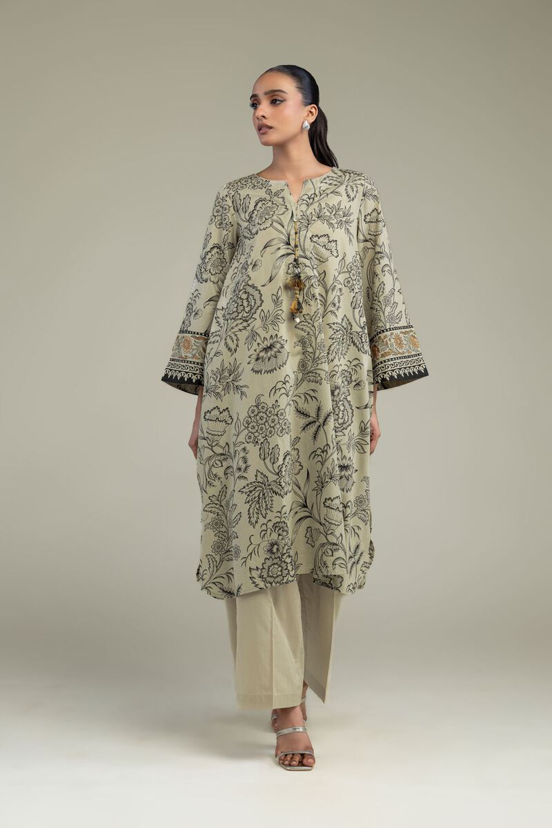Printed | Cambric | Cambric Longline Kurta | USD 35.00
