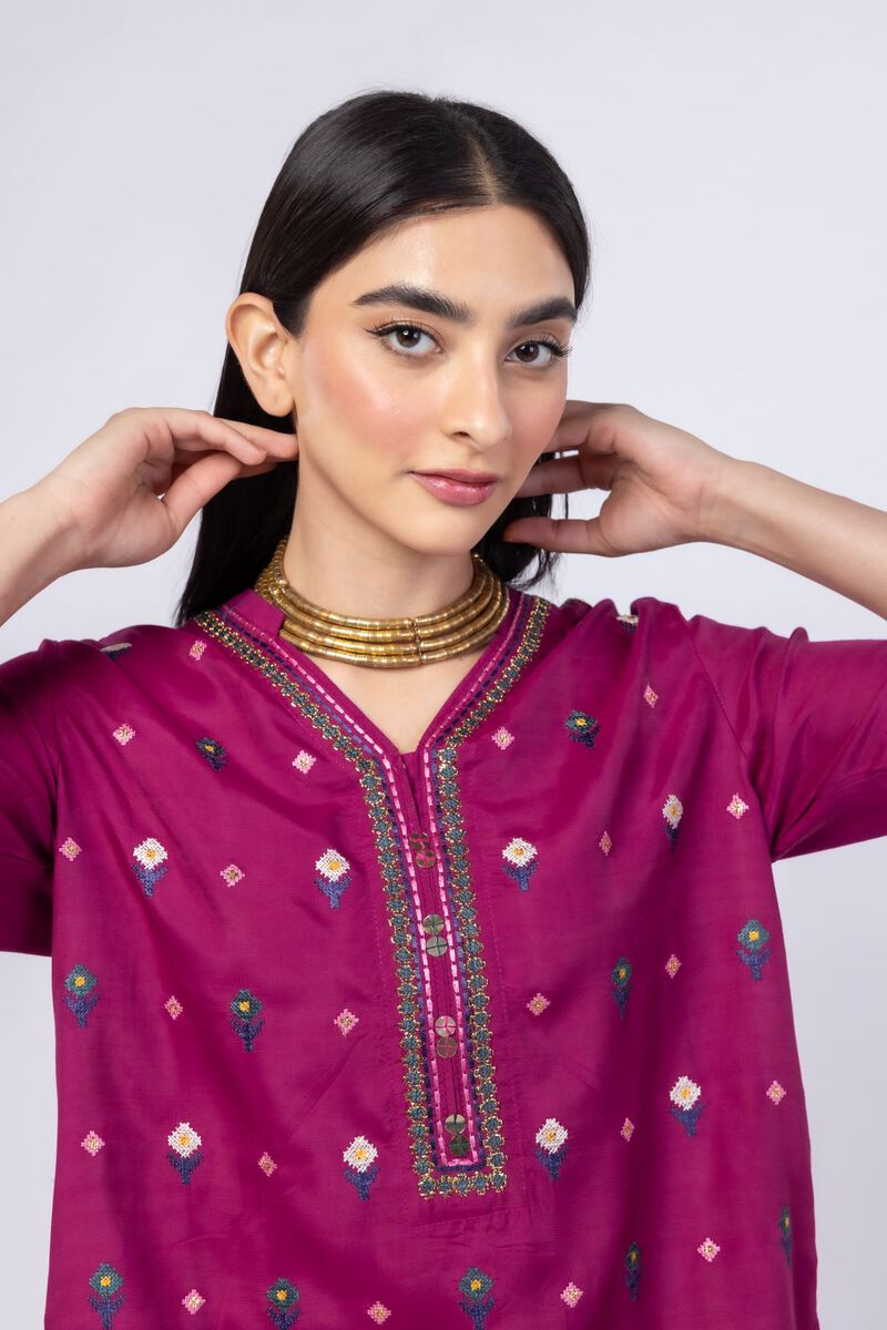 Embroidered | Russian Raw Silk | Kurta | USD 50.00