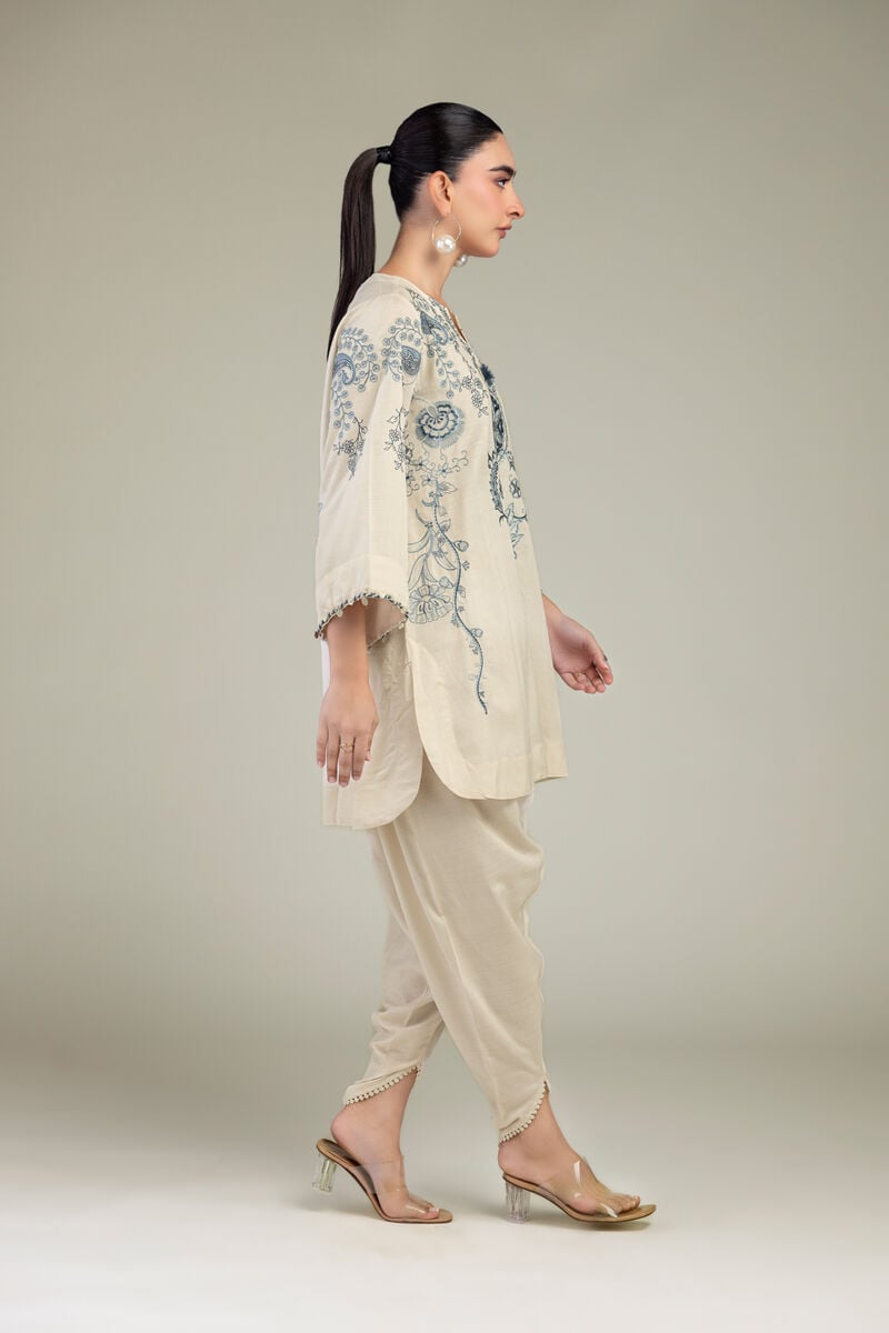 Embroidered | Raw Silk | Raw Silk Pants | USD 30.00