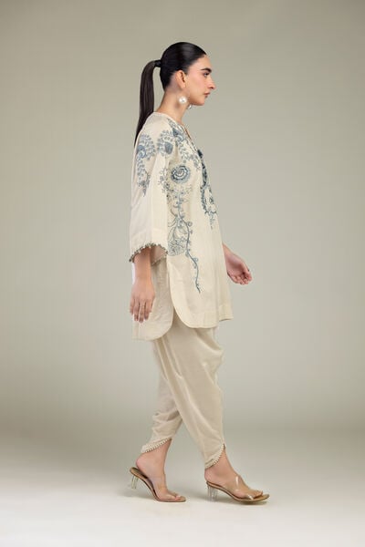 Embroidered | Raw Silk | Raw Silk Pants | USD 30.00