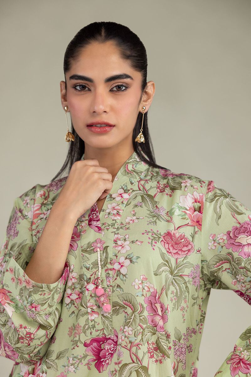 Printed | Cotton Viscose | Floral Longline Kurta | USD 35.00