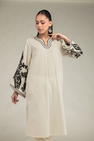 Embroidered | Cotton Dobby | Floral Cotton Kurta | USD 40.00