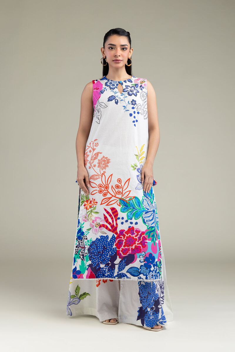 Printed | Cotton Dobby | Floral Sleeveless Kurta | USD 24.50