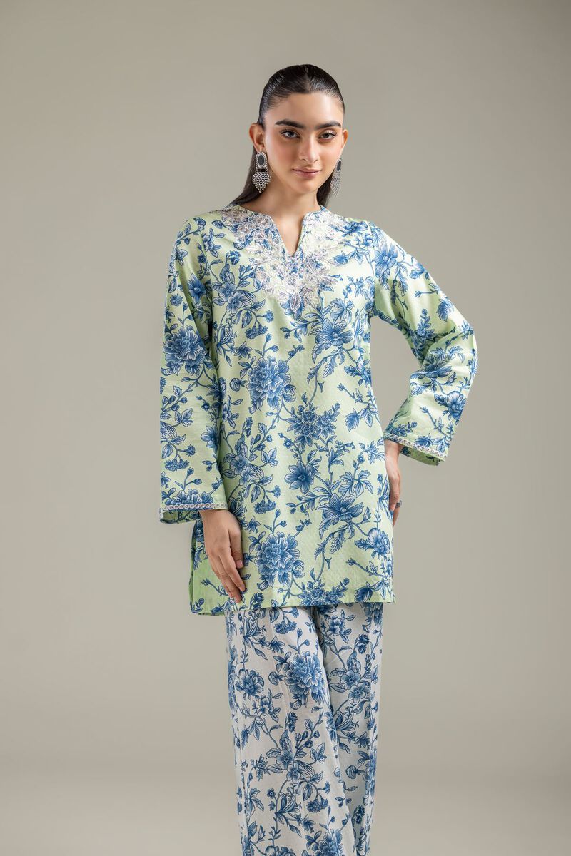 Embroidered | Cotton Dobby | Short Cotton Kurta | USD 35.00