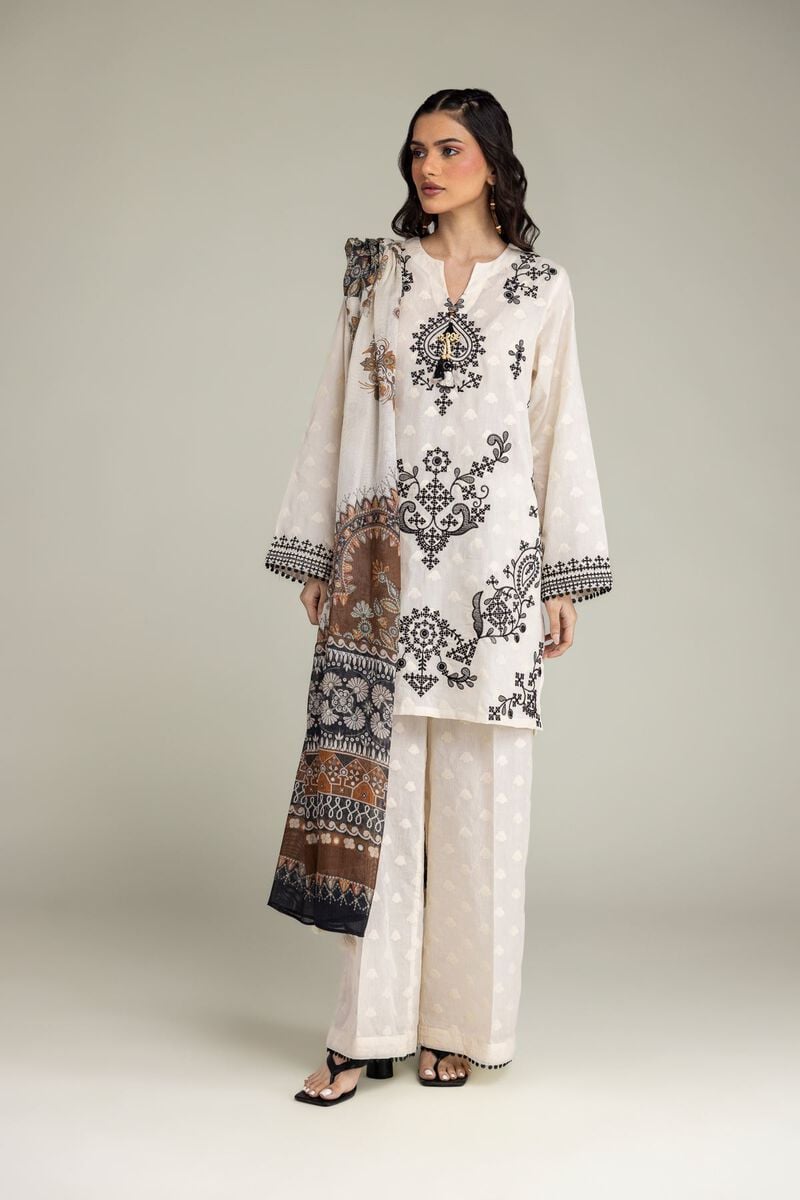 Embroidered | Broshia | Tailored 3 Piece | USD 80.00
