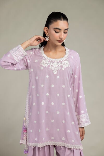 Embroidered | Raw Silk | Short Silk Kurta | USD 65.00