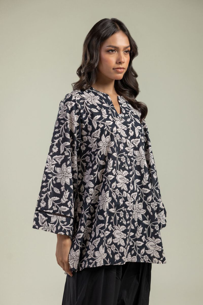 Printed | Cambric | Black Cambric Kurta | USD 30.00