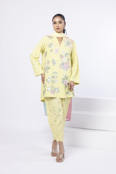 Embroidered | Dull Raw Silk | Kurta | USD 40.00