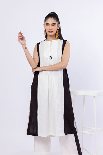 Embroidered | Crosshatch Poplin | Kurta | USD 30.00