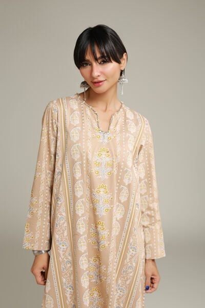 Printed | Cambric | Floral Longline Kurta | USD 35.00
