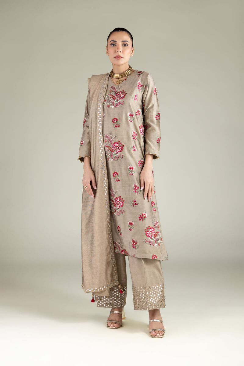 Embroidered | Cotton Net | Floral Formal Dupatta | USD 35.00