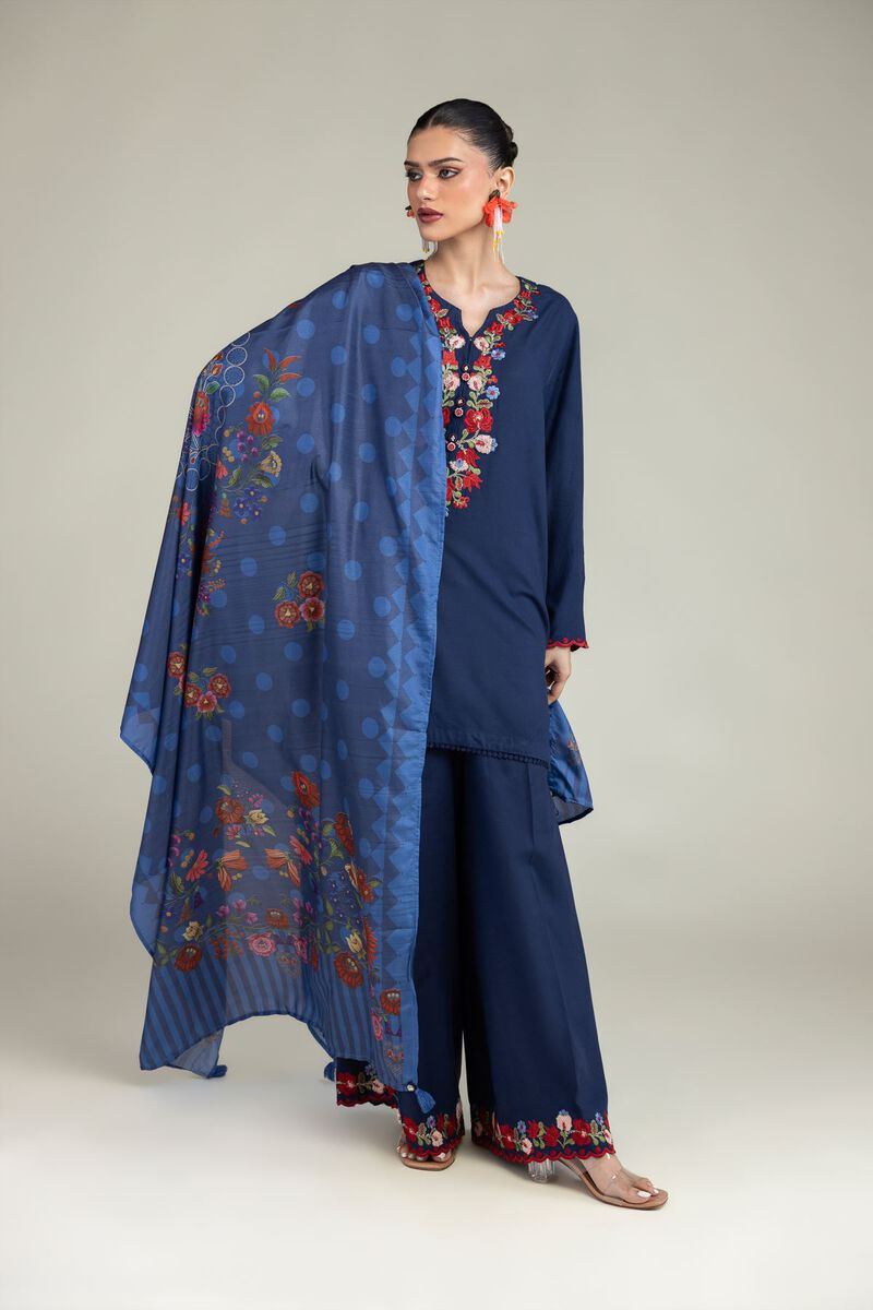 Embroidered | Polyester Silk | Silk Embroidered Dupatta | USD 30.00