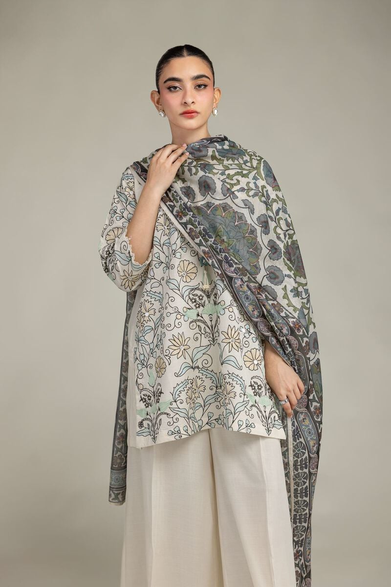 Embroidered | Mesuri | Floral Mesuri Dupatta | USD 30.00